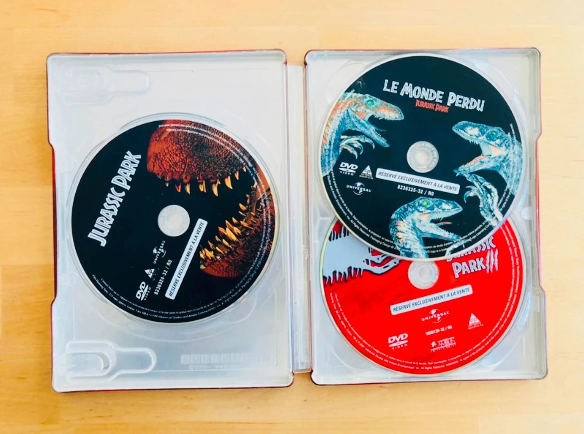 Estuche Steelbook 3 DVD trilogía Jurassic Park. – photo 3